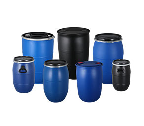 大口塑料桶：具有不凹變、質輕、無污染、耐用等良好特性，是眾多行業儲存、周轉、運輸的必選包裝之一，廣泛應用于建筑材料、化工原材料、農業肥料、食品、醫藥等行業的固體半固體產品盛裝。