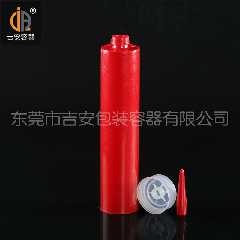 吉安容器300ml紅色硅膠瓶產品細節